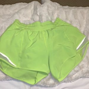 Neon Yellow Lululemon Shorts